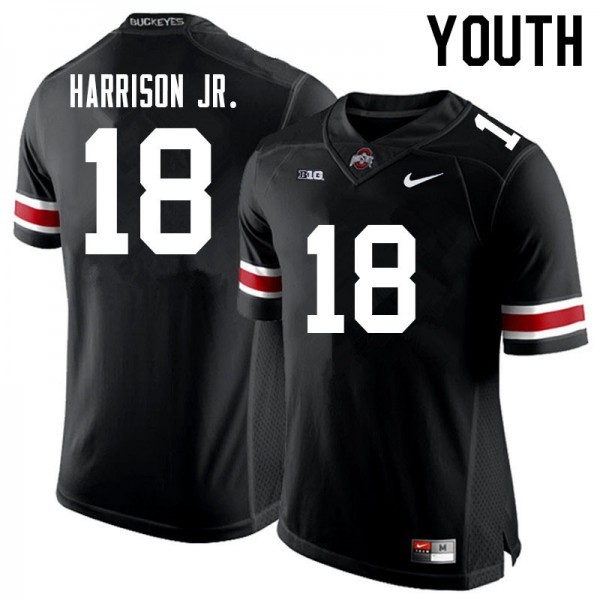 Ohio State Buckeyes #18 Marvin Harrison Jr. Football Youth Alumni Jersey Black